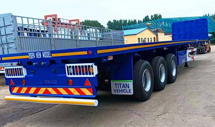 3 Axle 40 Ft Flatbed Truck Trailer for Sale in Zimbabwe