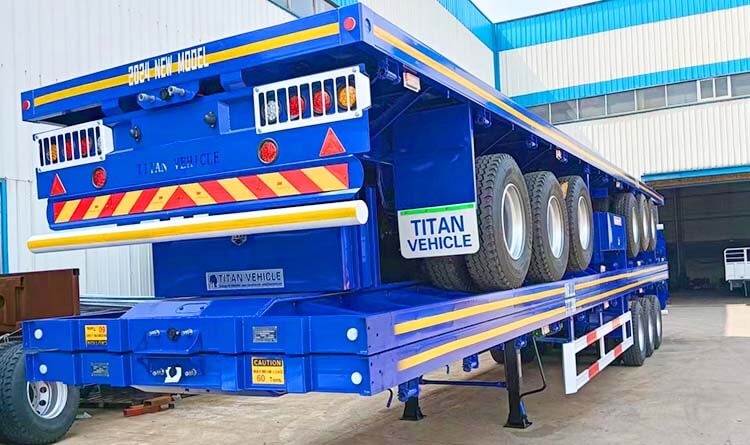 3 Axle 40 Ft Flatbed Truck Trailer for Sale in Zimbabwe