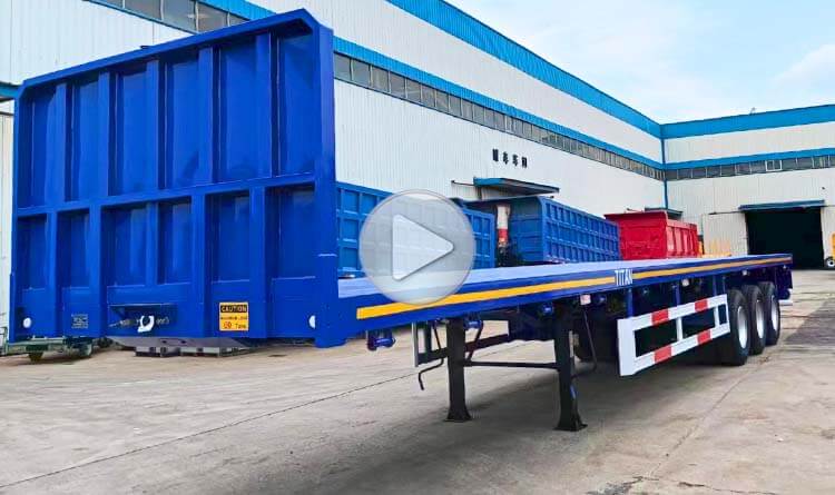 3 Axle 40 Ft Flatbed Truck Trailer for Sale in Zimbabwe