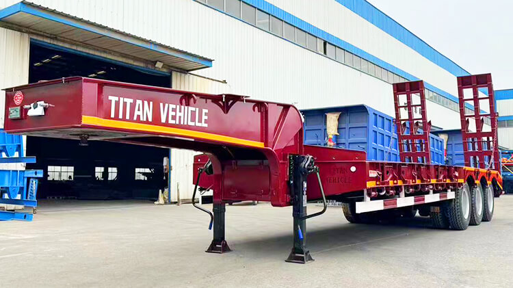 3 Axle 60 ton Lowbed Semi Trailer for Sale Price in Zimbabwe