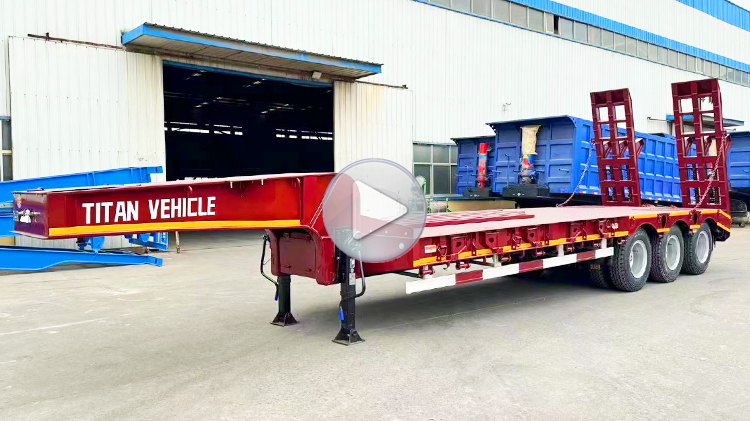 3 Axle 60 ton Lowbed Semi Trailer for Sale Price in Zimbabwe