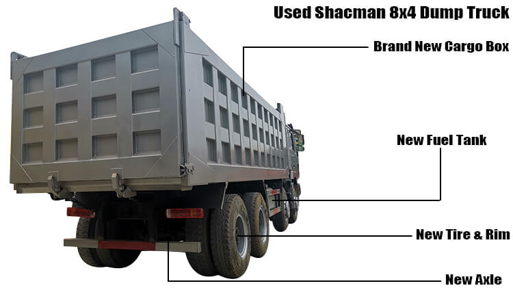 Second Hand 8x4 F3000 Shacman Tipper Truck for Sale in Zimbabwe