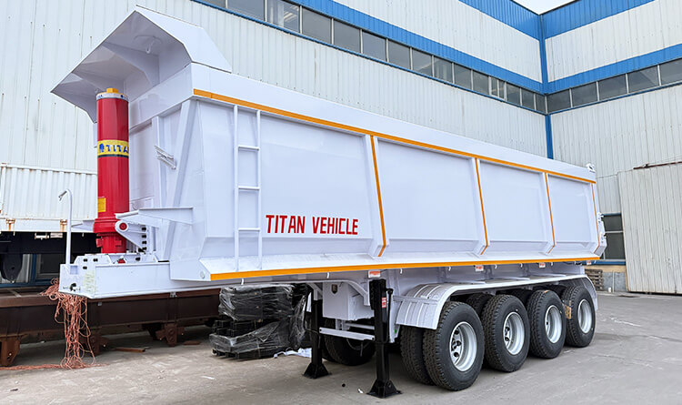 4 Axle 80 Ton Semi Dump Trailer for Sale in Zimbabwe