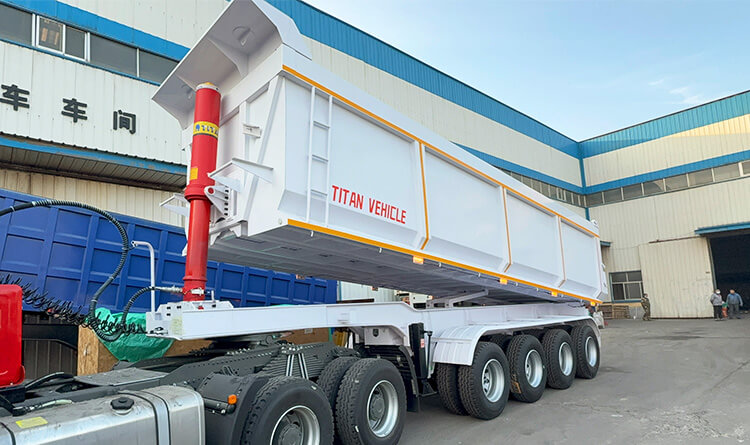 4 Axle 80 Ton Semi Dump Trailer for Sale in Zimbabwe