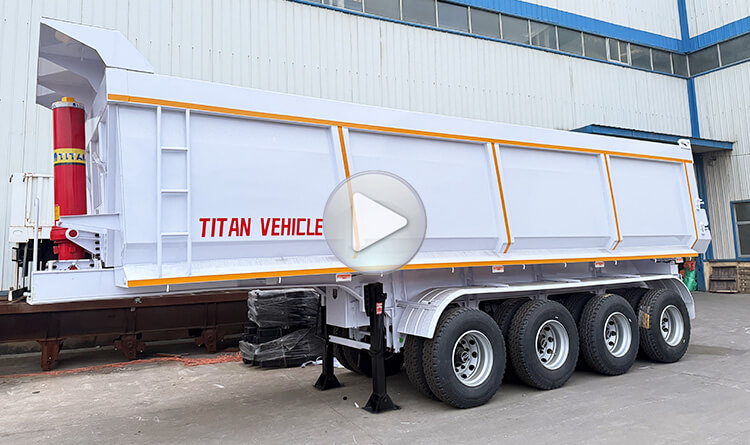 4 Axle 80 Ton Semi Dump Trailer for Sale in Zimbabwe