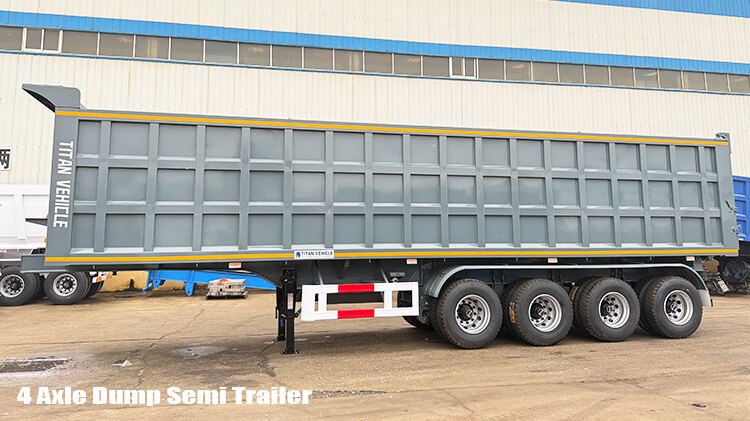 4 Axle 80 Ton Rear Dump Trailer for Sale in Zimbabwe