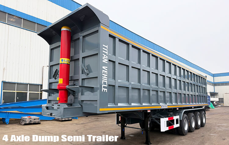 4 Axle 80 Ton Rear Dump Trailer for Sale in Zimbabwe