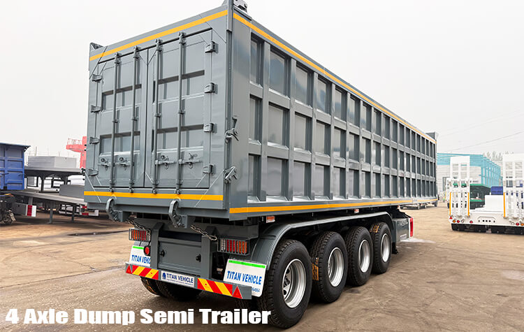 4 Axle 80 Ton Rear Dump Trailer for Sale in Zimbabwe