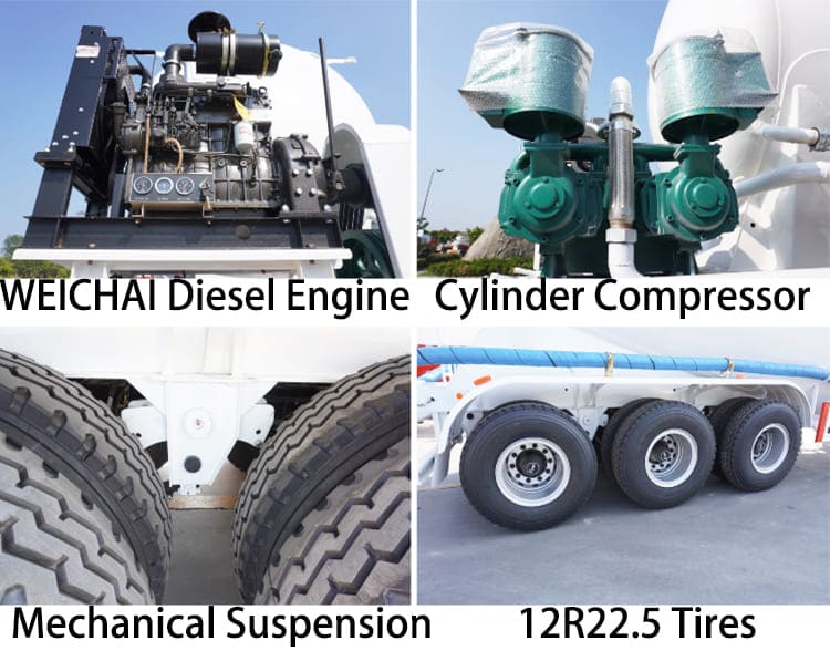 3 Axle 35 CBM Dry Bulk Cement Tanker Trailer for Sale in Zimbabwe
