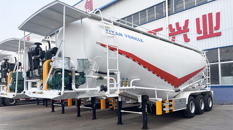 40 CBM Silo Bulker Cement Bulk Tanker Trailer for Sale in Zimbabwe