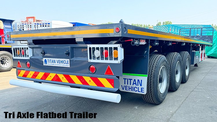 3 Axle 40 Foot Semi Flatbed Truck Trailer for Sale in Zimbabwe