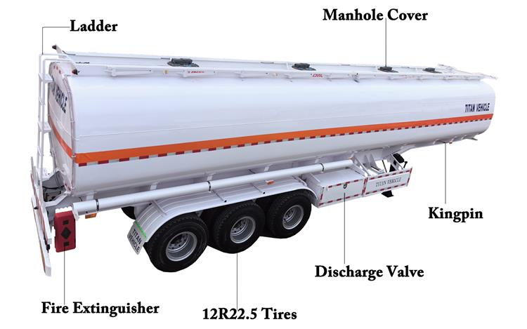 45000 L Fuel Tanker Semi Trailer for Sale Price In Zimbabwe - Fuel Transport Trailer