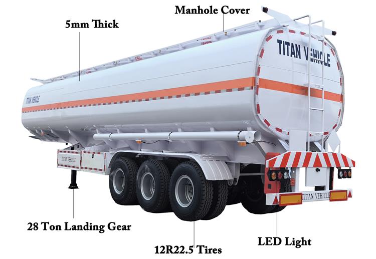 45000 L Fuel Tanker Semi Trailer for Sale Price In Zimbabwe - Fuel Transport Trailer