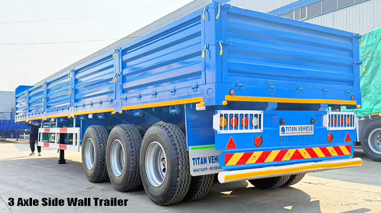 3 Axle Side Board Bulk Cargo Semi Trailer for Sale Price in Zimbabwe