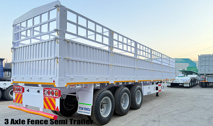 3 Axle Cattle Transport Stake Trailers for Sale in Zimbabwe