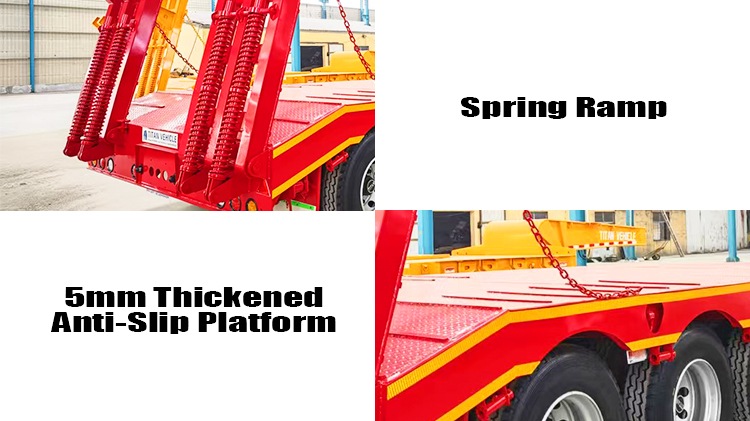 3 Axle 60 Ton Lowbed Truck Trailer for Sale Price in Zimbabwe