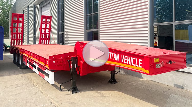 3 Axle 60 Ton Lowbed Truck Trailer for Sale Price in Zimbabwe