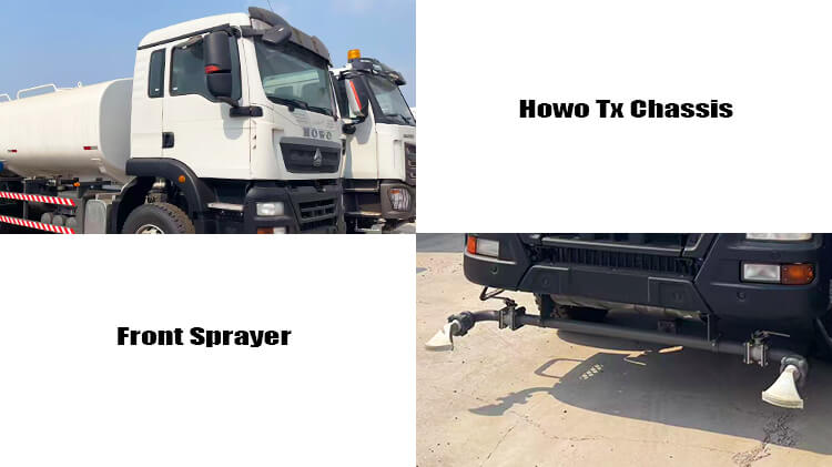 Howo Tx Water Sprinker Truck for Sale in Zambia