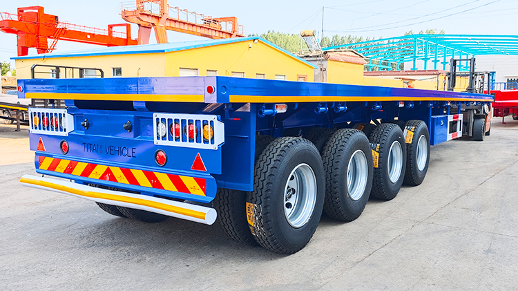 4 Axle Semi Truck Flatbed Trailer for Sale in Zimbabwe