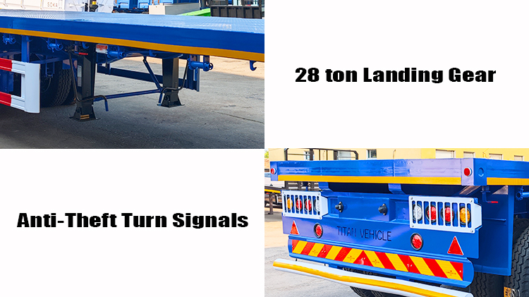 4 Axle Semi Truck Flatbed Trailer for Sale in Zimbabwe
