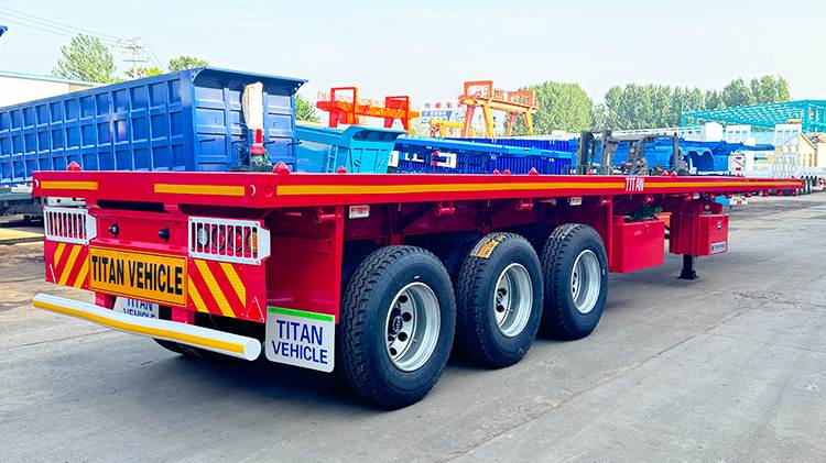 Tri Axle Flatbed Semi Trailer for Sale in Zimbabwe