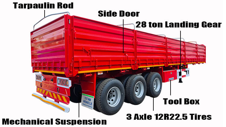 3 Axle Sideboard Trailers for Sale in Zimbabwe