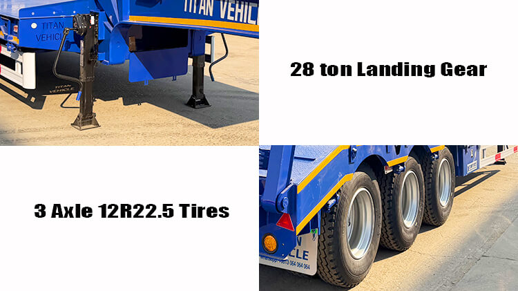 3 Axle Lowbed Semi Trailer for Sale in Zimbabwe