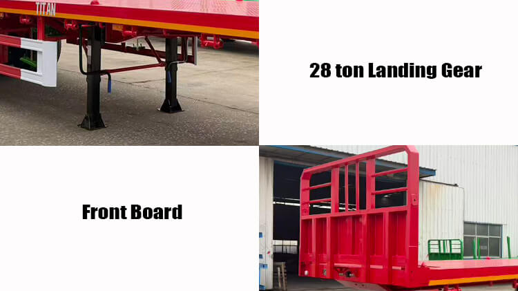 3 Axle 40 Ft Flatbed Trailer Manufactures for Sale in Zambia