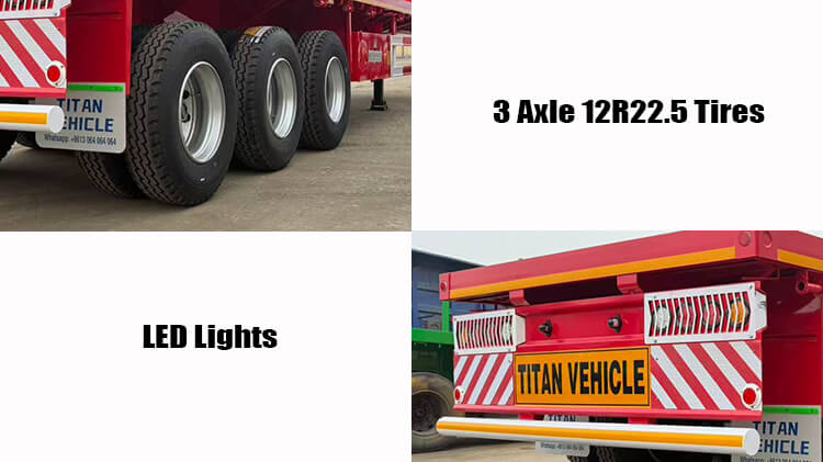 3 Axle 40 Ft Flatbed Trailer Manufactures for Sale in Zambia