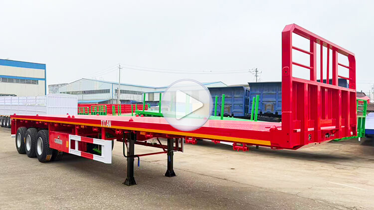 3 Axle 40 Ft Flatbed Trailer Manufactures for Sale in Zambia