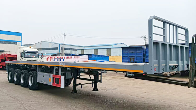 4 Axle Flatbed Semi Trailer for Sale Price in Zambia