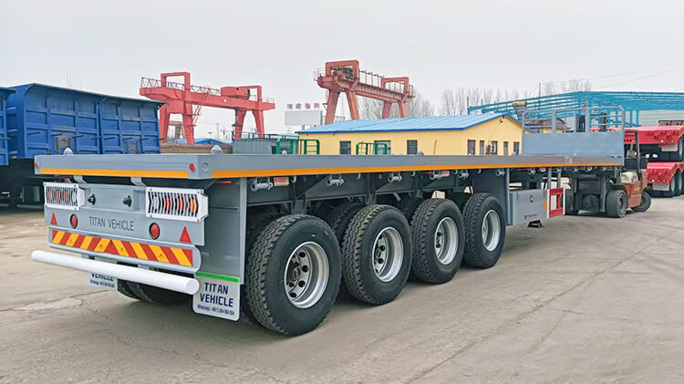 4 Axle Flatbed Semi Trailer for Sale Price in Zambia