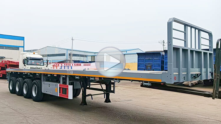 4 Axle Flatbed Semi Trailer for Sale Price in Zambia