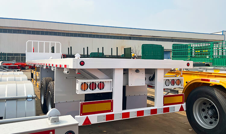 2 Axle Cimc Flatbed Semi Trailer for Sale in Zimbabwe