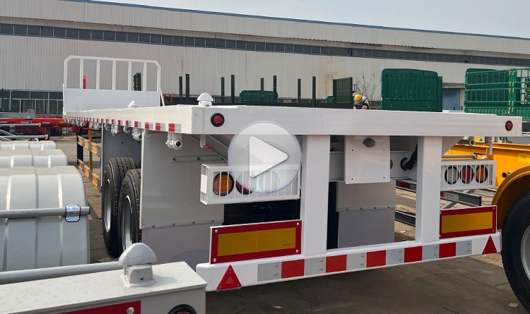 cimc 2 axle flatbed semi trailer for sale in Zimbabwe