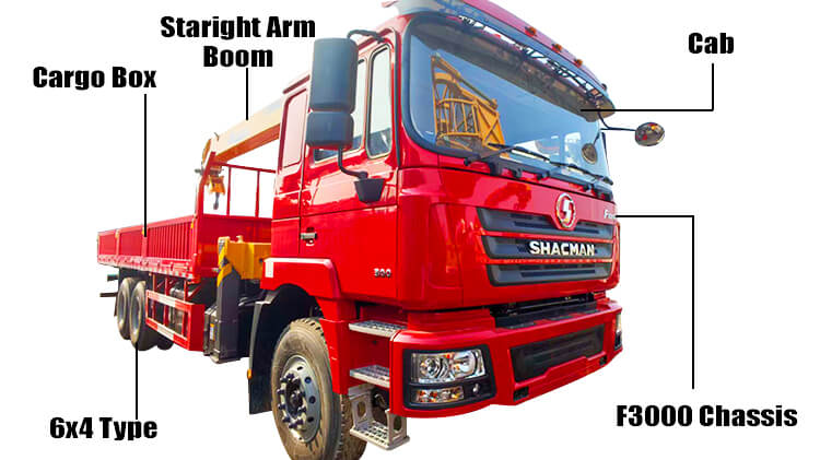 Shacman 5 Ton Truck Mounted Crane for Sale Price in Zimbabwe