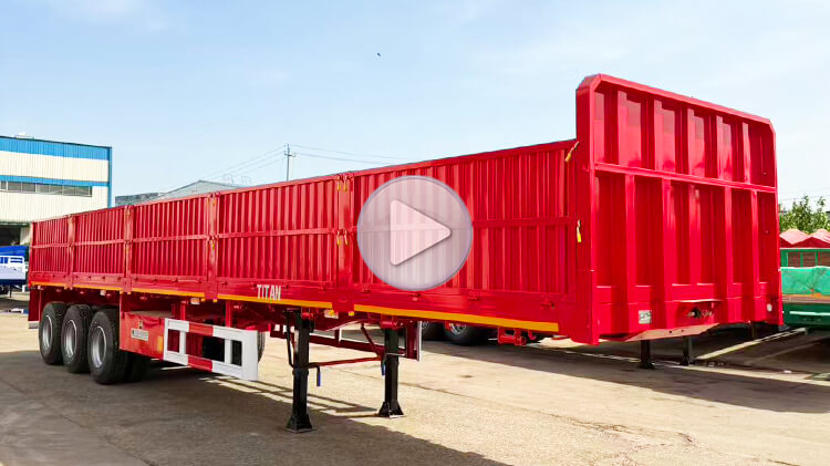 3 Axle Side Wall Trailer for Sale in Zambia