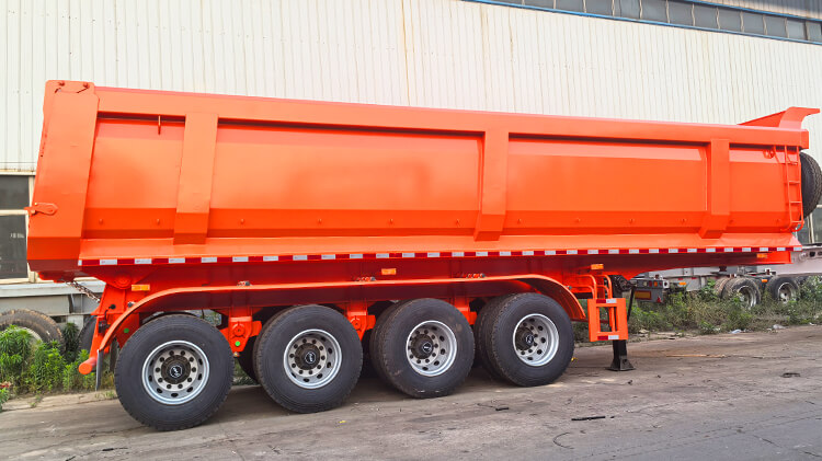 Afrit 4 Axle End Tipper Trailer for Sale in Zimbabwe for Transport Ore