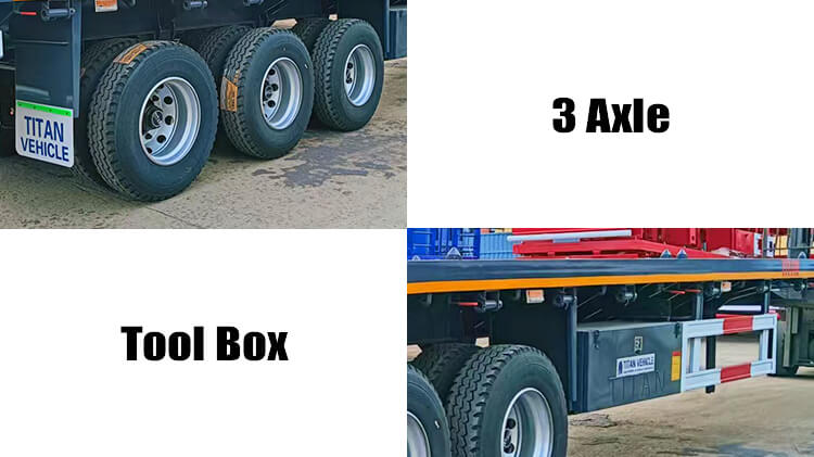 Tri Axle Flatbed Trailer for Sale in Zimbabwe