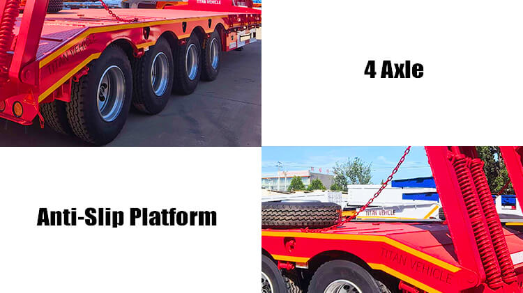 4 Axle 100 Ton Lowbed Trailer for Sale in Zimbabwe
