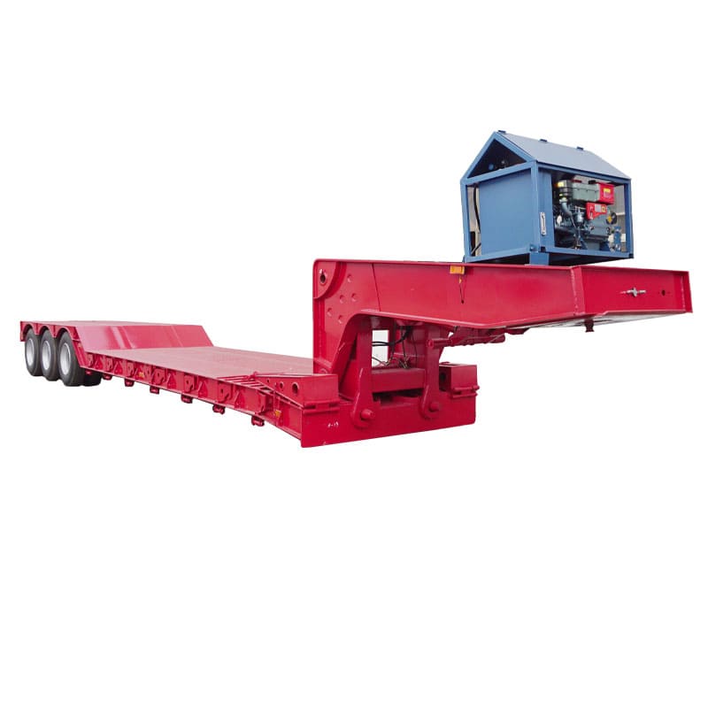 3 Axle 80 Ton Front Loader Low Bed Trailer
