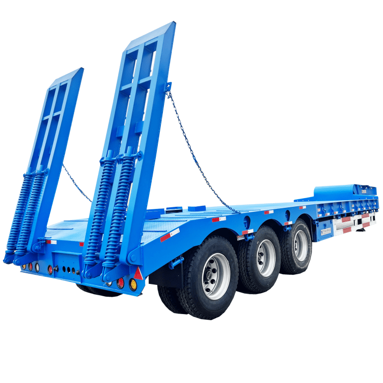 Tri Axle Heavy Load Drop Deck Semi Trailer for Sale in Zimbabwe