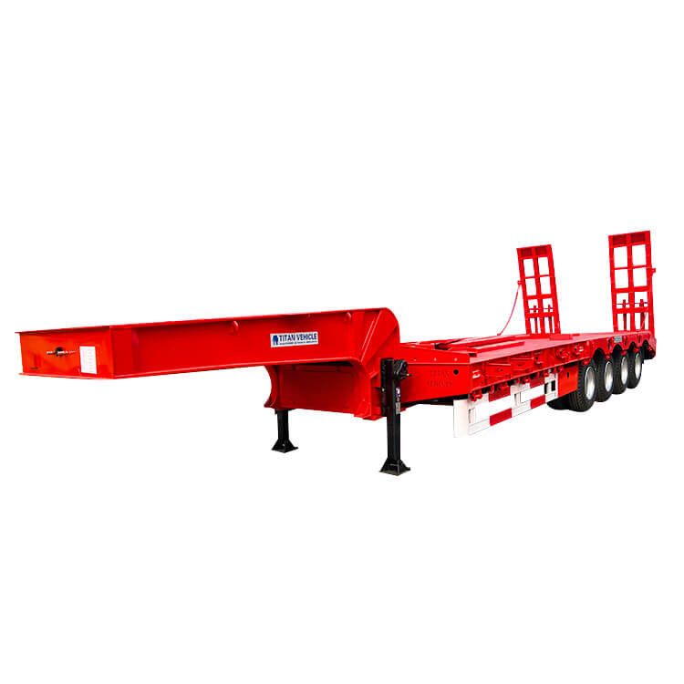 4 Axle Low Bed Trailer Low Bed Truck Trailer for Sale in Zimbabwe