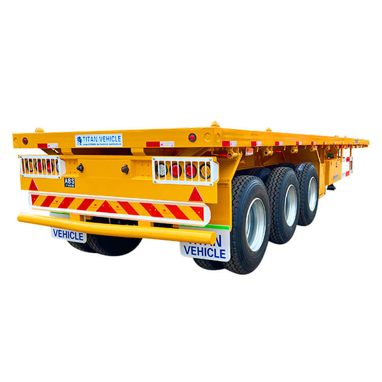 3 Axle Flatbed Tractor Trailer
