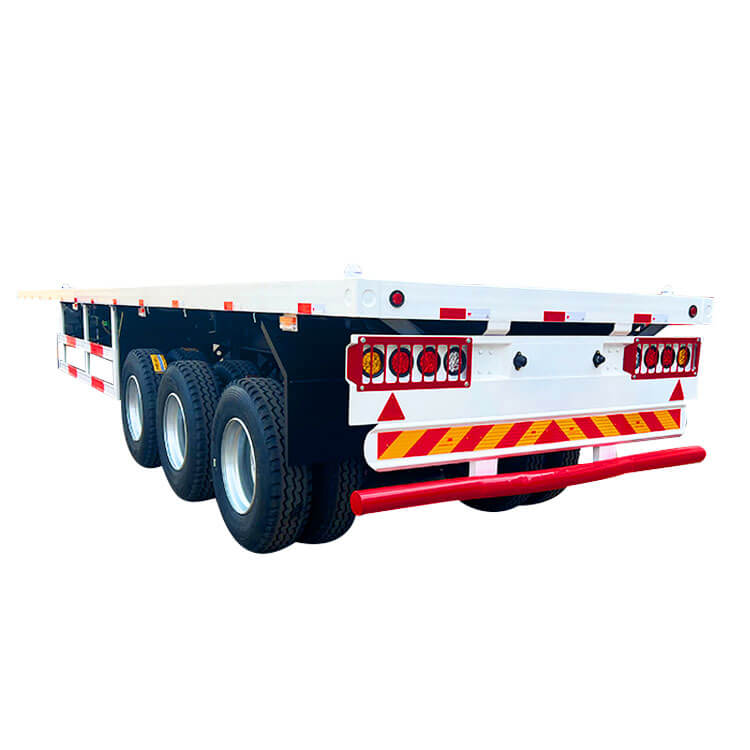 3 Axle 60 Ton 40 Ft Flatbed Semi Trailer