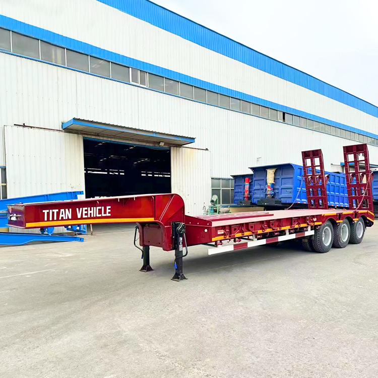 3 Axle 60 ton Lowbed Semi Trailer