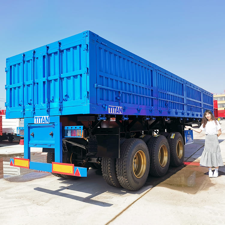 3 Axle Side Dump Semi Trailer