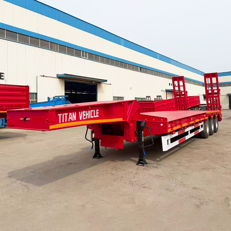 3 Axle 60 ton Lowbed Semi Trailer