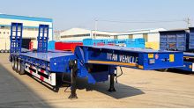 3 Axle 60 Ton Lowbed Semi Trailer