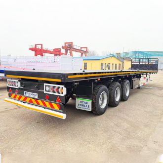 3 Axle 40 Ft 12.5m Flat Bed Trailer